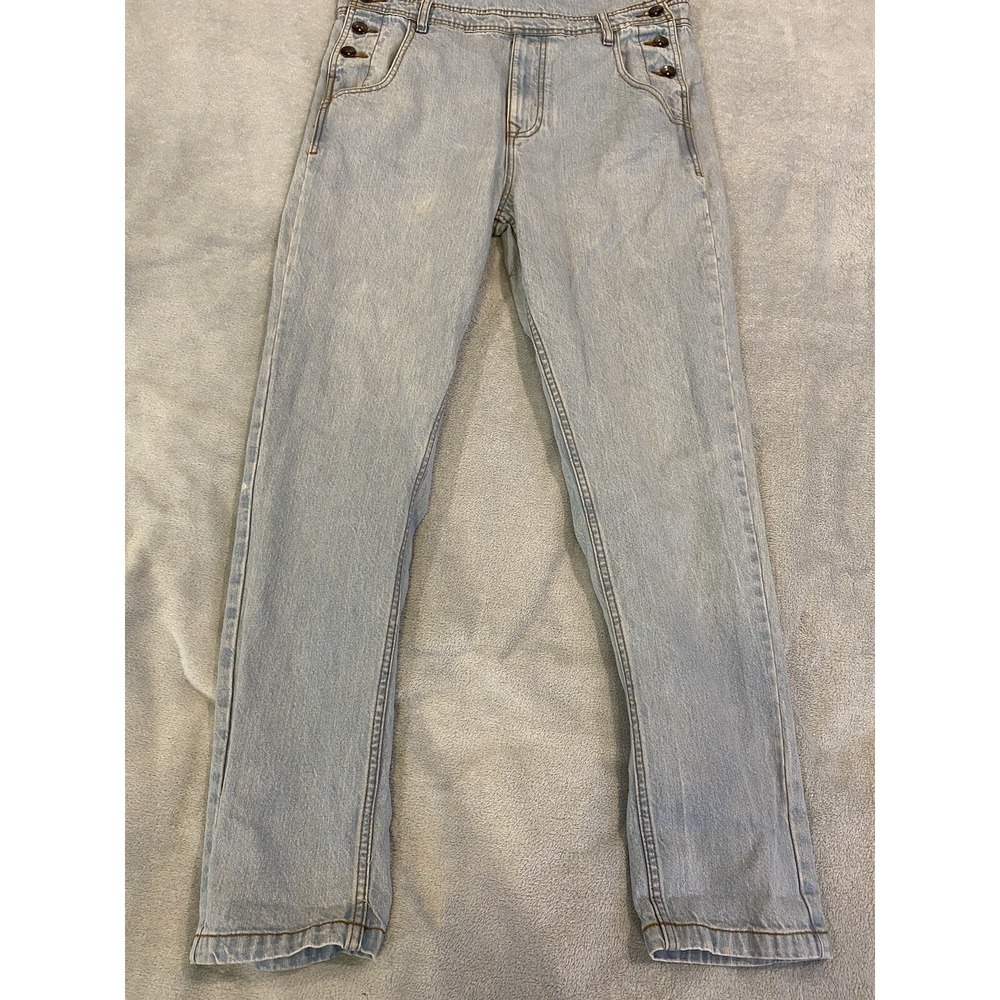 Womens BDG Urban Outfitters Light Blue Denim Overalls 100% Cotton Size 32 - Picture 2 of 8